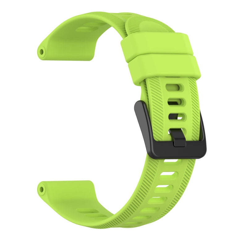 For Garmin Approach S60 22mm Solid Color Silicone Watch Band(Lime Color) - Watch Bands by buy2fix | Online Shopping UK | buy2fix