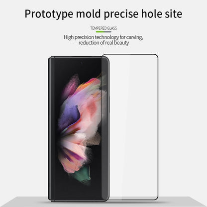 For Samsung Galaxy Z Fold4 MOFI 9H 2.5D Full Screen Tempered Glass Film(Black) - Galaxy Tempered Glass by MOFI | Online Shopping UK | buy2fix