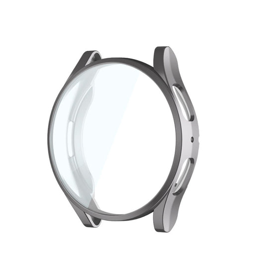 For Samsung Galaxy Watch5 44mm ENKAY Hat-Prince Full Coverage Electroplated Soft TPU Case(Grey) - Watch Cases by ENKAY | Online Shopping UK | buy2fix