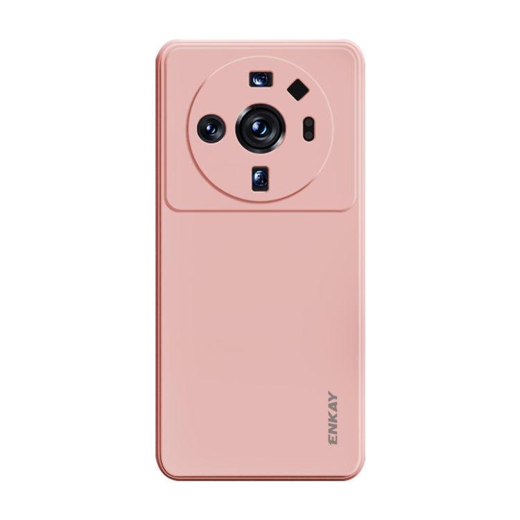 For Xiaomi 12S Ultra ENKAY Liquid Silicone Soft Shockproof Phone Case(Pink) - Xiaomi Cases by ENKAY | Online Shopping UK | buy2fix