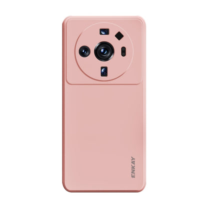 For Xiaomi 12S Ultra ENKAY Liquid Silicone Soft Shockproof Phone Case(Pink) - Xiaomi Cases by ENKAY | Online Shopping UK | buy2fix
