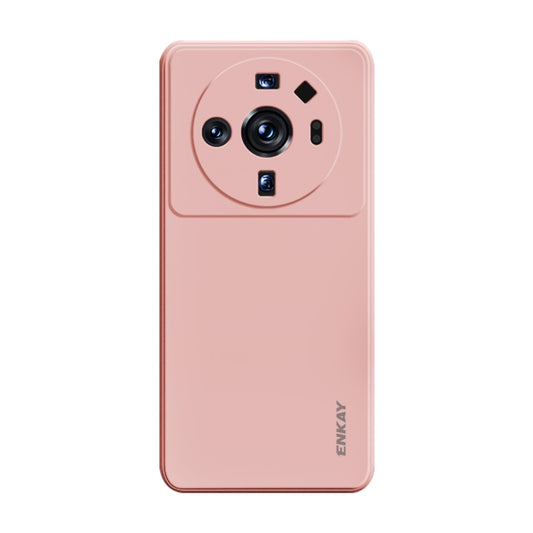 For Xiaomi 12S Ultra ENKAY Liquid Silicone Soft Shockproof Phone Case(Pink) - Xiaomi Cases by ENKAY | Online Shopping UK | buy2fix