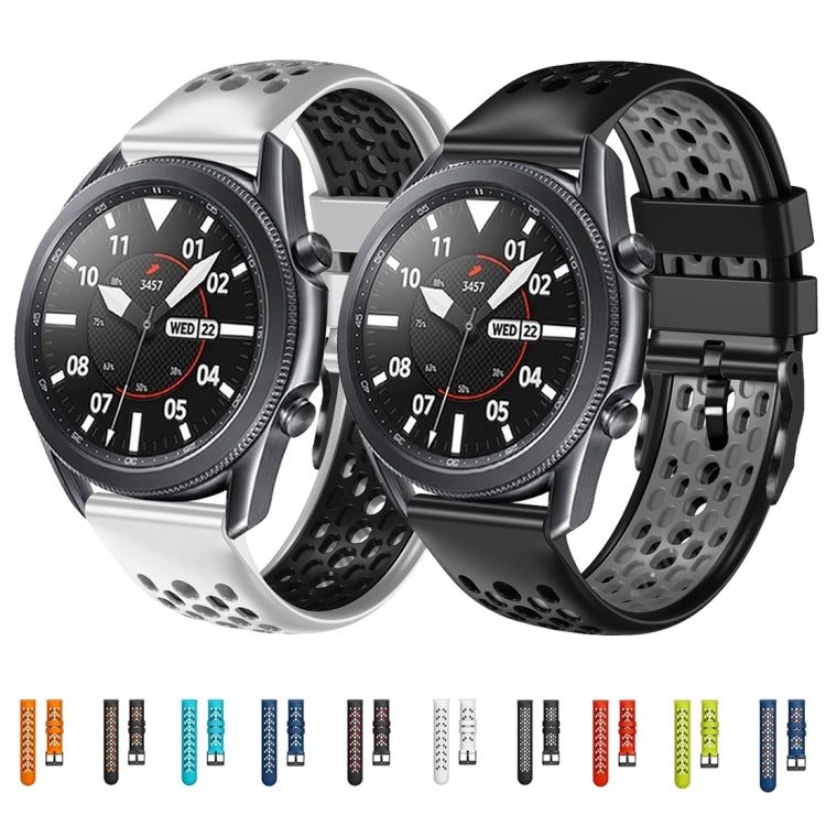 For Huawei Watch GT2 Pro 22mm Two-Color Breathable Silicone Watch Band(Red+Black) by buy2fix