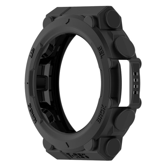 For Amazfit T-Tex 2 Shockproof TPU Protective Watch Case(Black) - Watch Cases by buy2fix | Online Shopping UK | buy2fix