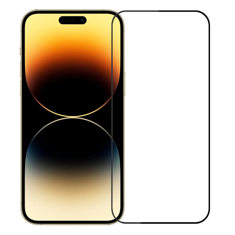 For iPhone 14 Pro Max MOFI 9H 2.5D Full Screen Tempered Glass Film(Black) - iPhone 14 Pro Max Tempered Glass by MOFI | Online Shopping UK | buy2fix
