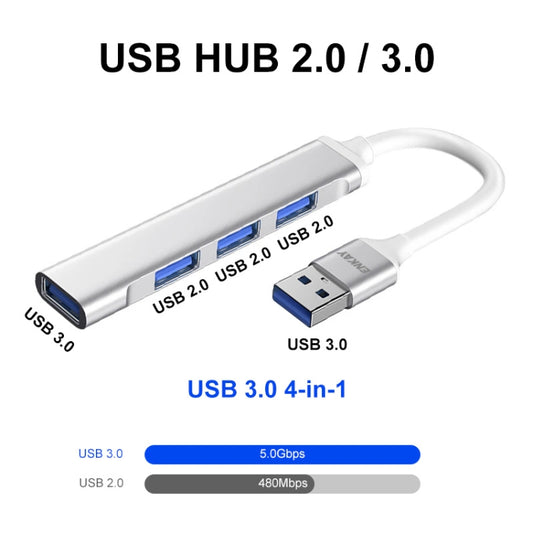ENKAY Hat-Prince ENK-AT114 4 Ports USB 3.0 Splitter Multi-Ports Expansion HUB Extender Connector Adapter, Interface:USB 3.0 by ENKAY