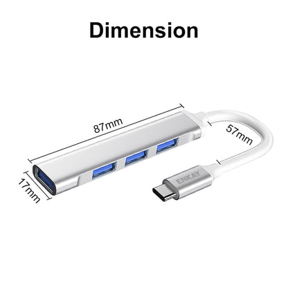 ENKAY Hat-Prince ENK-AT114 4 Ports USB 3.0 Splitter Multi-Ports Expansion HUB Extender Connector Adapter, Interface:USB 3.0 by ENKAY