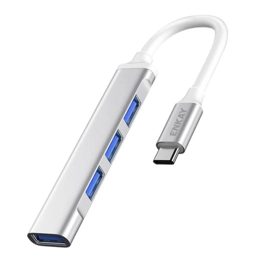 ENKAY Hat-Prince ENK-AT114 Répartiteur USB 3.0 4 ports Adaptateur de connecteur d'extension de HUB d'extension multi-ports, Interface: Type-C