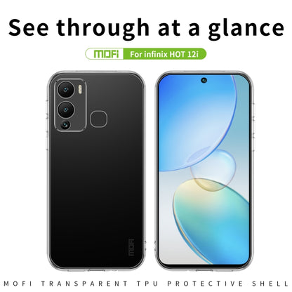For Infinix Hot 12i MOFI Ming Series Ultra-thin TPU Phone Case(Transparent) - Infinix Cases by MOFI | Online Shopping UK | buy2fix