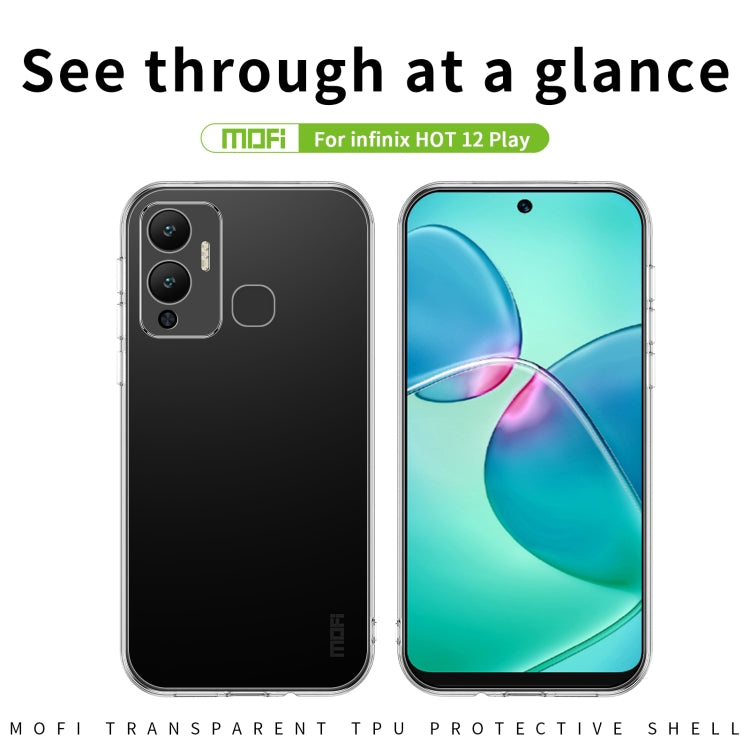 For Infinix Hot 12 Play MOFI Ming Series Ultra-thin TPU Phone Case(Transparent) - Infinix Cases by MOFI | Online Shopping UK | buy2fix