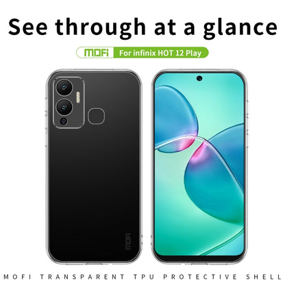 For Infinix Hot 12 Play MOFI Ming Series Ultra-thin TPU Phone Case(Transparent) - Infinix Cases by MOFI | Online Shopping UK | buy2fix