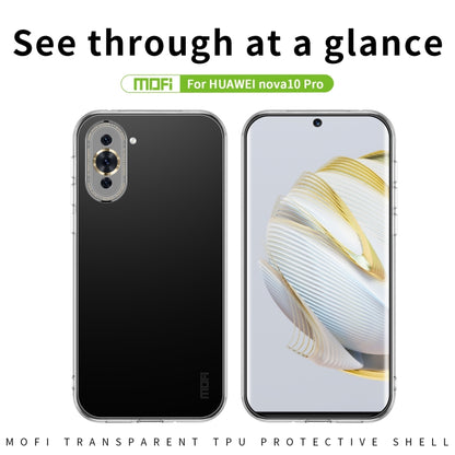 For Huawei Nova 10 Pro MOFI Ming Series Ultra-thin TPU Phone Case(Transparent) - Huawei Cases by MOFI | Online Shopping UK | buy2fix