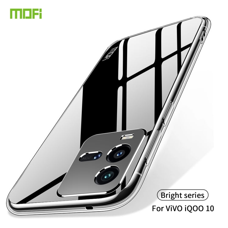 For vivo iQOO 10 MOFI Ming Series Ultra-thin TPU Phone Case(Transparent) - vivo Cases by MOFI | Online Shopping UK | buy2fix
