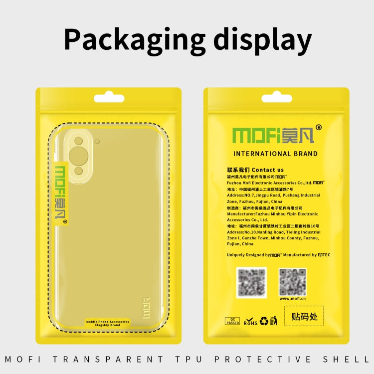 For vivo iQOO 10 MOFI Ming Series Ultra-thin TPU Phone Case(Transparent) - vivo Cases by MOFI | Online Shopping UK | buy2fix