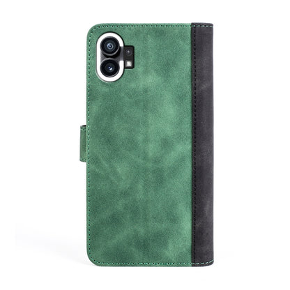 For Nothing Phone 1 Stitching Horizontal Flip Leather Phone Case(Green) - Nothing Cases by buy2fix | Online Shopping UK | buy2fix
