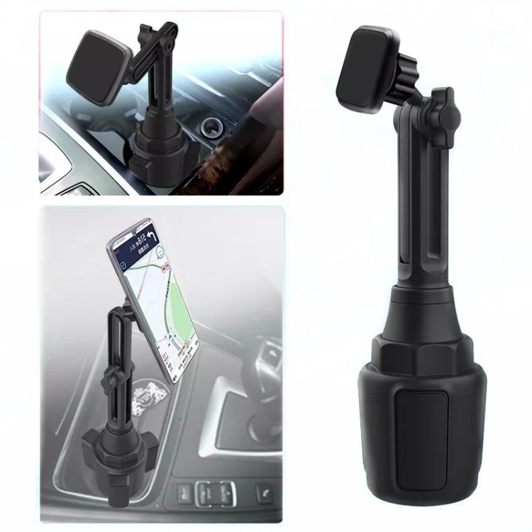 A57+X906 Ajustable Convenient Car Water Cup Magnetic Mobile Phone Holder - Universal Car Holders by buy2fix | Online Shopping UK | buy2fix