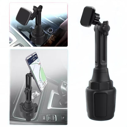 A57+X906 Ajustable Convenient Car Water Cup Magnetic Mobile Phone Holder - Universal Car Holders by buy2fix | Online Shopping UK | buy2fix