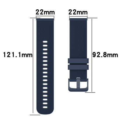 For Amazfit GTR 3 Pro 22mm Checkered Two-Color Silicone Watch Band(Black+Grey) - Watch Bands by buy2fix | Online Shopping UK | buy2fix