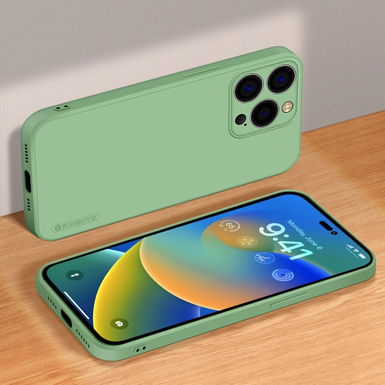 For iPhone 14 Pro Max PINWUYO Sense Series Liquid Silicone TPU Phone Case (Green) - iPhone 14 Pro Max Cases by PINWUYO | Online Shopping UK | buy2fix