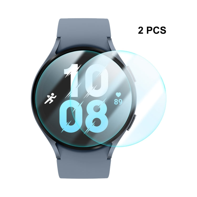 2 PCS For Samsung Galaxy Watch5 44mm ENKAY Hat-Prince Crystal Anti-scratch Screen Protector Film - Screen Protector by ENKAY | Online Shopping UK | buy2fix