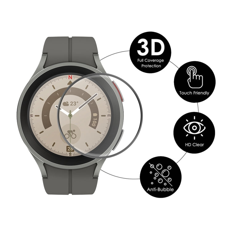 1 PCS For Samsung Galaxy Watch5 Pro 45mm ENKAY 3D Full Coverage HD Screen Protector Film - Screen Protector by ENKAY | Online Shopping UK | buy2fix