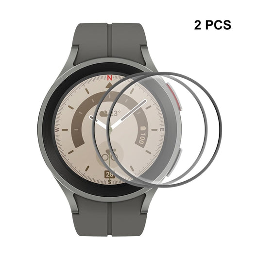 2 PCS For Samsung Galaxy Watch5 Pro 45mm ENKAY 3D Full Coverage HD Screen Protector Film - Screen Protector by ENKAY | Online Shopping UK | buy2fix