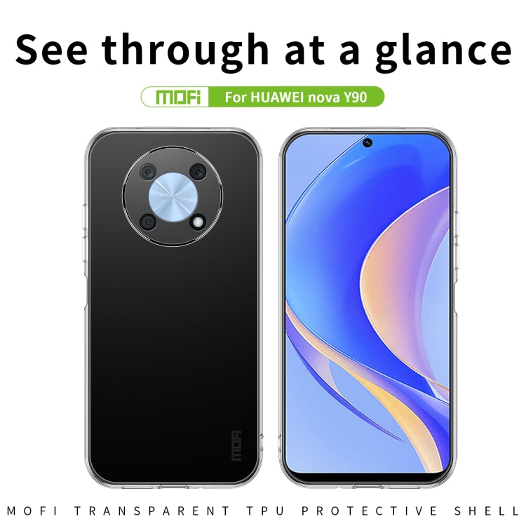 For Huawei nova Y90 / Enjoy 50 Pro MOFI Ming Series Ultra-thin TPU Phone Case(Transparent) - Huawei Cases by MOFI | Online Shopping UK | buy2fix