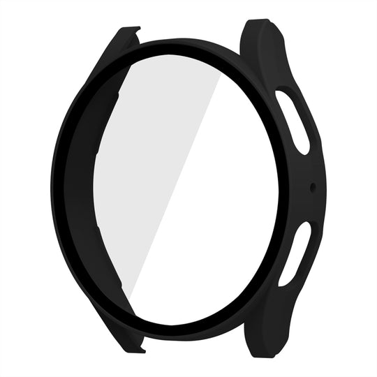 For Samsung Galaxy Watch5 44mm ENKAY Hat-Prince Full Coverage PC Frame + 9H Tempered Glass Case(Black)