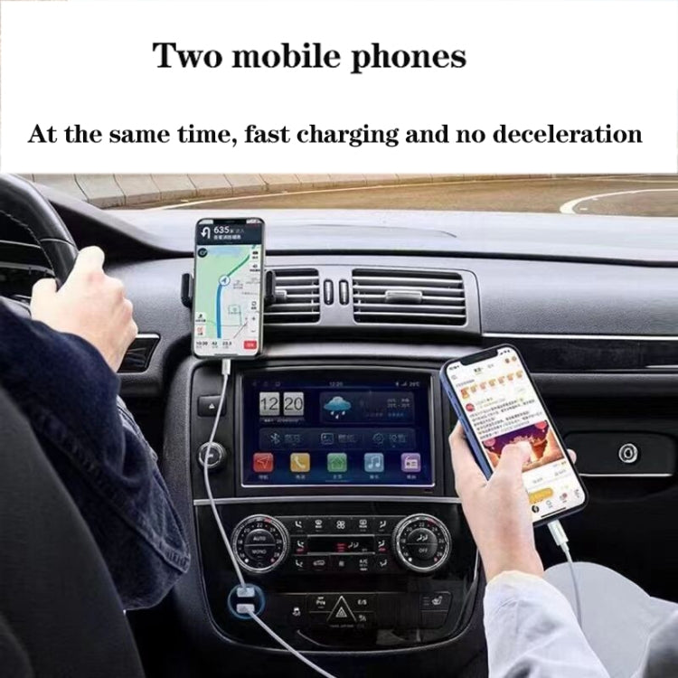 TE-P8 40W PD20W + PD20W Dual Port PD3.0 Car Charger with Type-c to Type-C Data Cable, Length: 1m(Black) - Car Charger by buy2fix | Online Shopping UK | buy2fix
