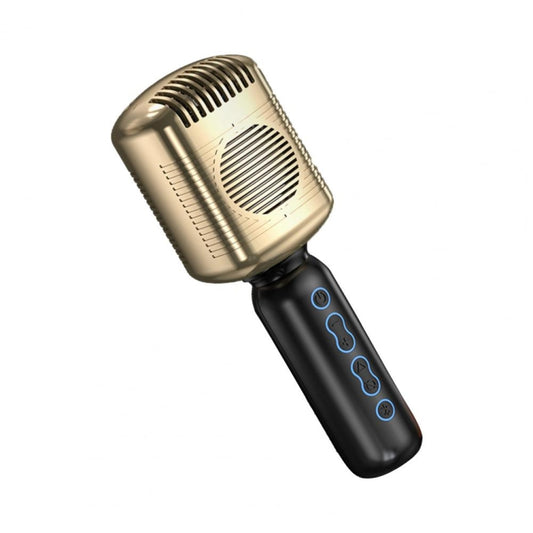 KM600 Wireless Microphone TWS Handheld Noise Reduction Smart Bluetooth-compatible Condenser Mic Music Player for Singing(Gold) - Microphone by buy2fix | Online Shopping UK | buy2fix