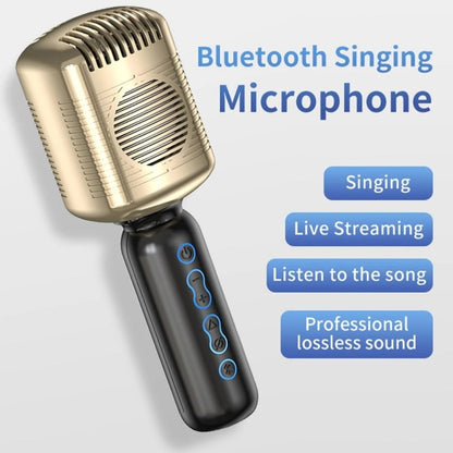 KM600 Wireless Microphone TWS Handheld Noise Reduction Smart Bluetooth-compatible Condenser Mic Music Player for Singing(Sliver) - Microphone by buy2fix | Online Shopping UK | buy2fix
