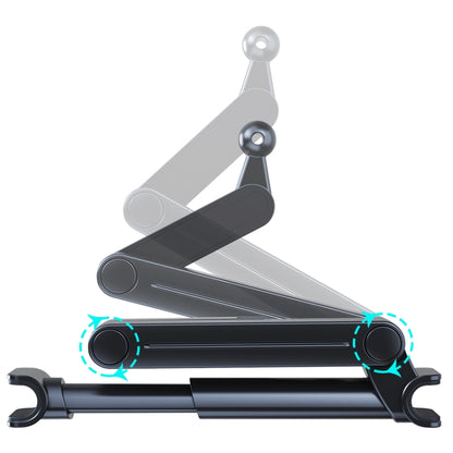 A081+X159 Car Backseat Headrest Tablet Bracket Long Arm Collapsible Mount - Universal Car Holders by buy2fix | Online Shopping UK | buy2fix