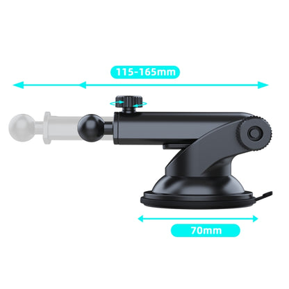 A190+X33 Car Phone Holder Dashboard Sucker Mount Telescopic Long Arm Stand - Universal Car Holders by buy2fix | Online Shopping UK | buy2fix