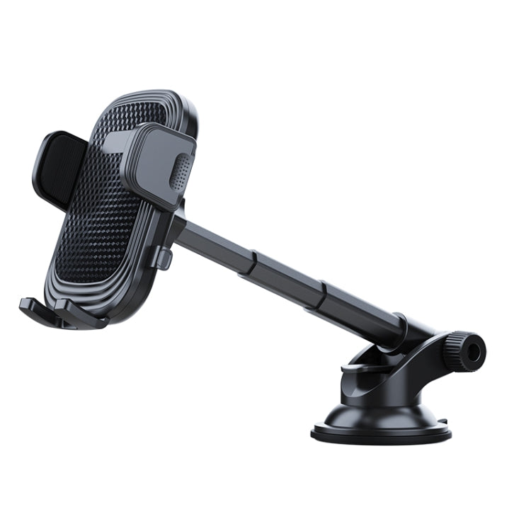 A190+X903 Car Windscreen Dashboard Sucker Mount 3-Phase Telescopic Long Arm Phone Holder - Universal Car Holders by buy2fix | Online Shopping UK | buy2fix