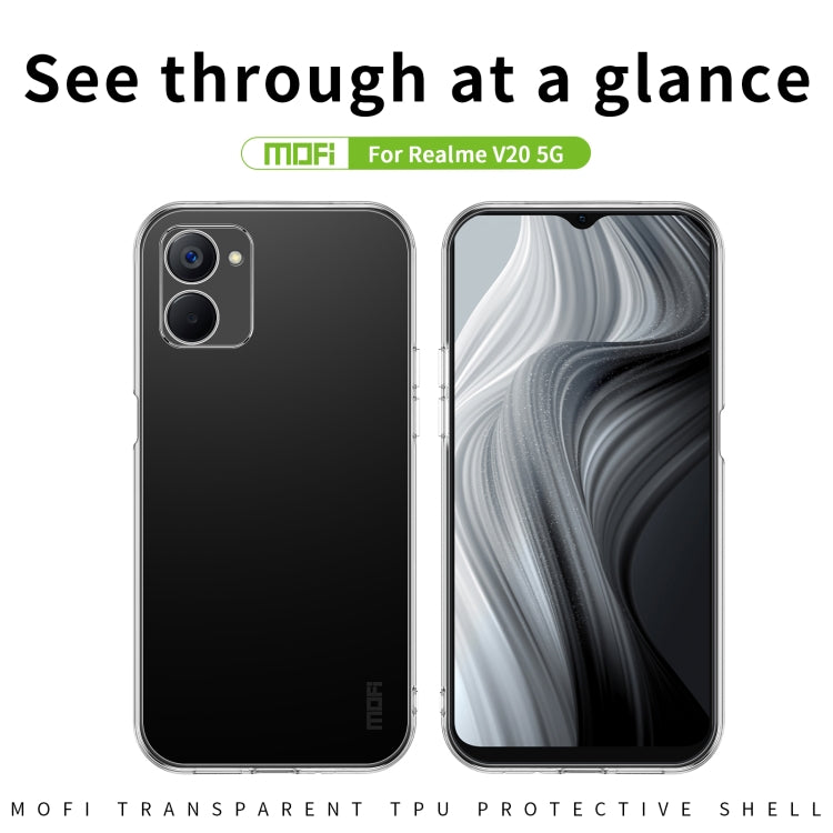 For Realme V20 5G MOFI Ming Series Ultra-thin TPU Phone Case(Transparent) - Realme Cases by MOFI | Online Shopping UK | buy2fix