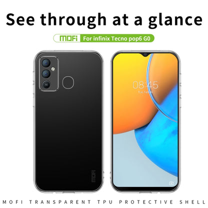 For Tecno Pop 6 GO MOFI Ming Series Ultra-thin TPU Phone Case(Transparent) - Tecno Cases by MOFI | Online Shopping UK | buy2fix