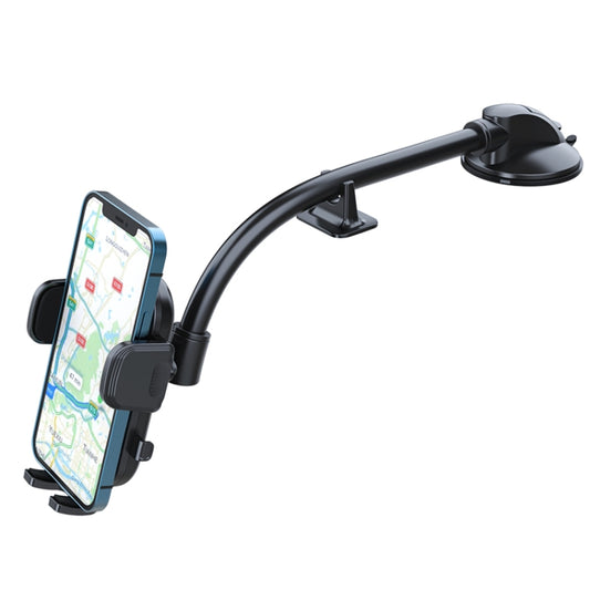 A190+X51 Car Phone Holder Dashboard Windshield Sucker Mount Bendable Long Arm Stand - Universal Car Holders by buy2fix | Online Shopping UK | buy2fix