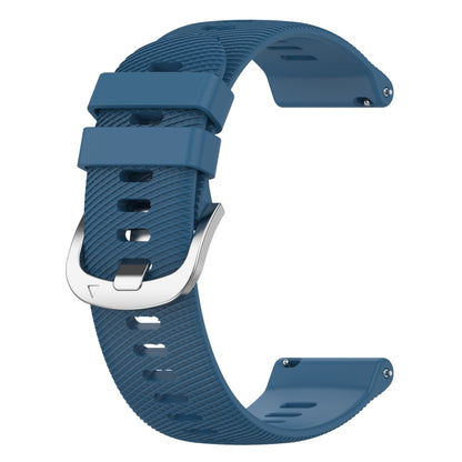 For Garmin Venu SQ 20mm Solid Color Soft Silicone Watch Band(Blue) - Watch Bands by buy2fix | Online Shopping UK | buy2fix