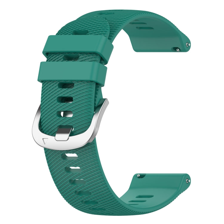 For Garmin Venu 2S 18mm Solid Color Silicone Watch Band(Green) - Watch Bands by buy2fix | Online Shopping UK | buy2fix