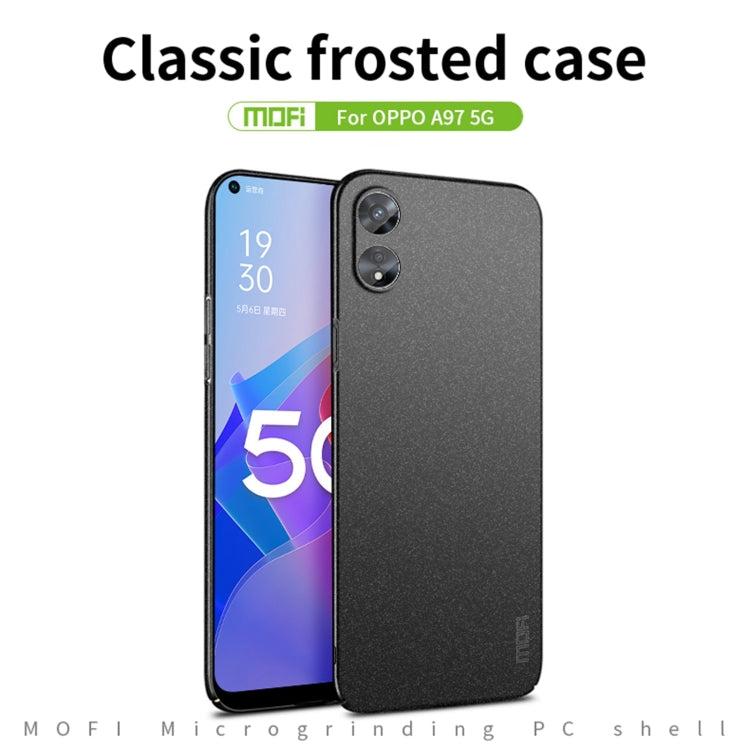 For OPPO A97 5G MOFI Frosted PC Ultra-thin Hard Phone Case(Green) - OPPO Cases by MOFI | Online Shopping UK | buy2fix