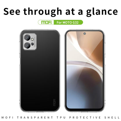 For Motorola Moto G32 MOFI Ming Series Ultra-thin TPU Phone Case(Transparent) - Motorola Cases by MOFI | Online Shopping UK | buy2fix