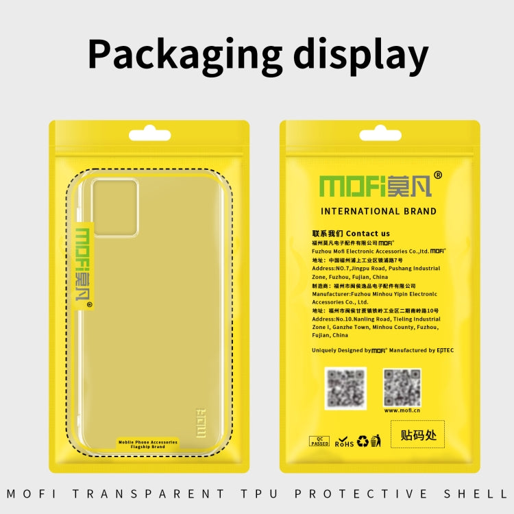 For Motorola Moto G42 MOFI Ming Series Ultra-thin TPU Phone Case(Transparent) - Motorola Cases by MOFI | Online Shopping UK | buy2fix