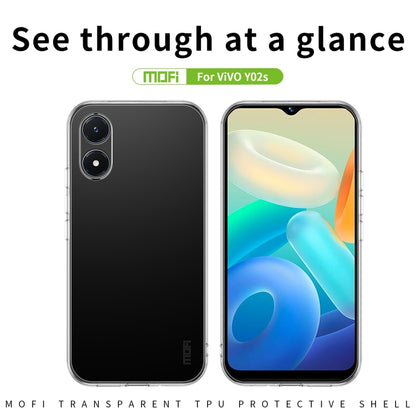 For vivo Y02s MOFI Ming Series Ultra-thin TPU Phone Case(Transparent) - vivo Cases by MOFI | Online Shopping UK | buy2fix