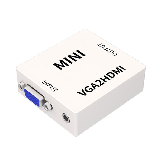 JSM Mini Size HD 1080P VGA to HDMI Scaler Box Audio Video Digital Converter Adapter by buy2fix