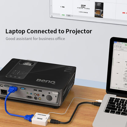 JSM Mini Size HD 1080P HDMI to VGA Audio Video Digital Converter Adapter by buy2fix