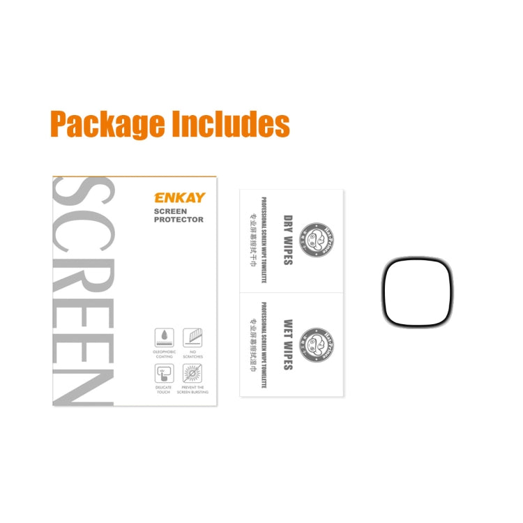 1 PCS For Fitbit Versa 4 / Sense 2 ENKAY 3D Full Coverage Soft PC Edge + PMMA HD Screen Protector Film - Screen Protector by ENKAY | Online Shopping UK | buy2fix
