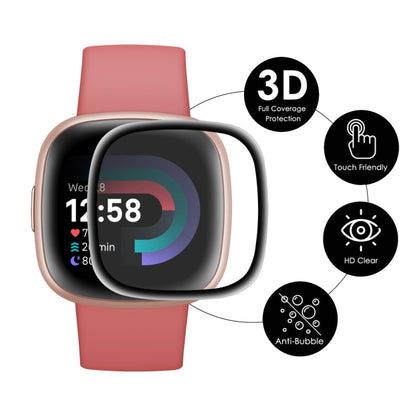 1 PCS For Fitbit Versa 4 / Sense 2 ENKAY 3D Full Coverage Soft PC Edge + PMMA HD Screen Protector Film - Screen Protector by ENKAY | Online Shopping UK | buy2fix