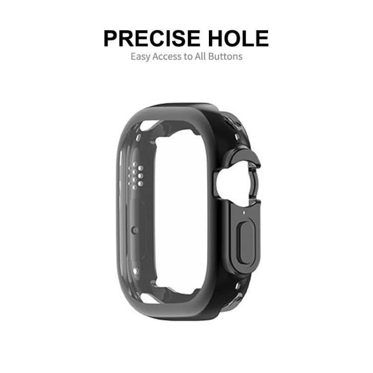 ENKAY Electroplated Soft TPU Case with Screen Film For Apple Watch Ultra 3 / 2 /1 49mm(Deep Green) - Watch Cases by ENKAY | Online Shopping UK | buy2fix