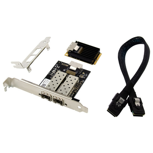 ST7243 MiniPCI-E Dual Interface Fiber Gigabit Fiber Optic SFP Server Network Card by buy2fix
