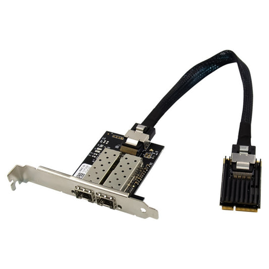 ST7243 MiniPCI-E Dual Interface Fiber Gigabit Fiber Optic SFP Server Network Card by buy2fix